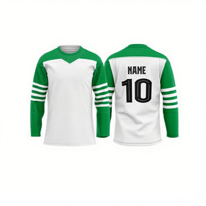 Jersey de hockey sobre hielo de poliéster personalizado para hombres al por mayor con nombre de equipo, sarga sublimada, servicio OEM para jugadores de hockey sobre hielo - Product Image 1