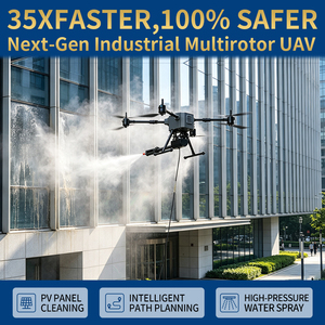 Dron BROUAV para Limpieza de Fachadas de Edificios Comerciales con Navegación RTK y Lavadora de Alta Presión - Product Image 3