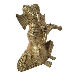 Sculpture Dhokra unique de Mukherjee Handicrafts, objet décoratif, 20,2x6,4x10cm - Product Image 2
