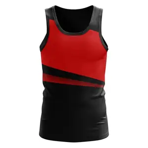 Groothandel Gym Vest Heren Sportkleding 95% Bamboe Katoen Mouwloze Atletische Training Fitness Bodybuilding Tank Top