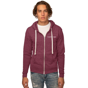 Sweats à capuche en mélange de coton à fermeture éclair complète BELLA + CANVAS Sweat à capuche unisexe en molleton éponge à fermeture éclair complète - Product Image 4