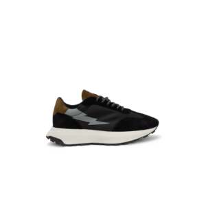 Chaussures de randonnée Moyo Trail Runner noires, à lacets, en daim, bout rond, unisexes, imperméables, en cuir de vache, toutes saisons - Product Image 4