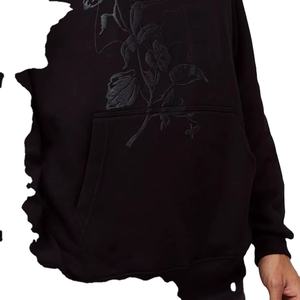 Sweat à capuche oversize en coton imprimé pour hommes, style streetwear, poids lourd, imprimé oversize pour garçons - Product Image 4