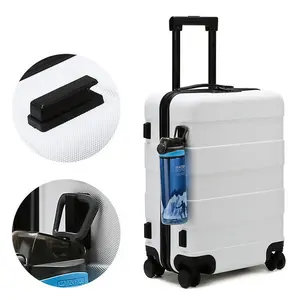 Pailox Aluminum Frame Suitcase vacuum compression carry on PC Luggage TSA Lock Hand Luggage Bags Travel Luggage for man women