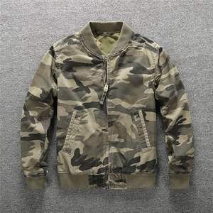 แจ็กเก็ตบอมเบอร์สำหรับผู้ชายผ้าโพลีเอสเตอร์ผ้าสแปนเด็กซ์มีกระดุมสำหรับฤดูหนาว - Product Image 2