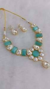 Conjunto de collar de artesanía con estilo de fusión moderna, diseño personalizado, cadena de bambú de latón pesado con collar de gargantilla de moda - Product Image 3