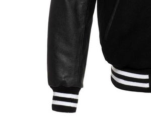 Varsity Jacket Mangas largas con puños acanalados Letterman College jacket College Baseball jacket para hombres - Product Image 5