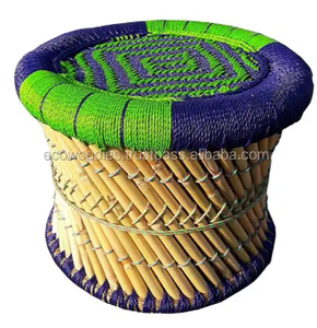 El mejor precio, taburete de caña indio de estilo elegante, taburetes Sarkanda para sala de estar, cafetería, restaurante, consola con incrustaciones de hueso - Product Image 6