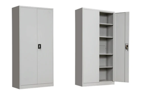 Cheap Metal Office <strong>Garage</strong> Storage Cabinet Steel <strong>Cupboard</strong> with 2 Doors and Shelves for File Design - Product Image 2