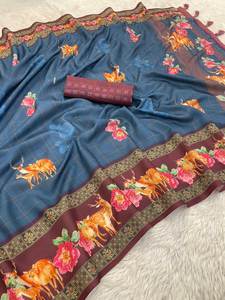 ชุดผ้าส่าหรีแบบปักลายสำหรับเจ้าสาวเสื้อผ้าปากีสถานที่กำลังมาแรงในอินเดีย - Product Image 4