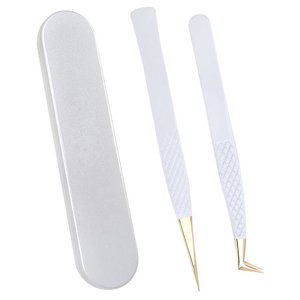 Faux cils applicateur de cils matériel longue durée pince à épiler faux épilateur pince à épiler pour le travail en salon - Product Image 2