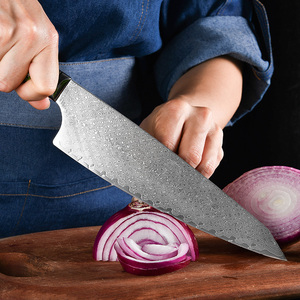 Juego de cuchillos de Chef de Damasco 2025, mango único, profesional, 8 pulgadas, carbono japonés, acero inoxidable, juego de cuchillos de Chef de cocina - Product Image 5