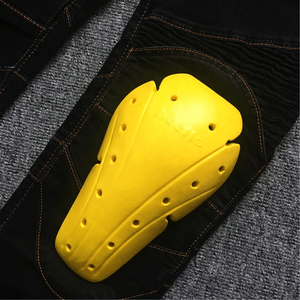 Jeans moto D-Ride pour homme, style motard, manches longues, panneaux plissés extensibles, tissu respirant à séchage rapide, protections amovibles, haute qualité - Product Image 3