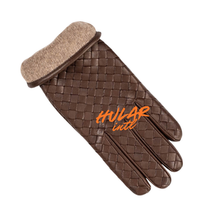 Cadeau de Noël en peau de mouton à écran tactile personnalisé à la mode Gants en cuir de fourrure moelleuse pour femmes en hiver - Product Image 1
