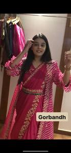 ชุดส่าหรีพิมพ์ลายดิจิทัลดีไซน์ใหม่ล่าสุดสำหรับงานปาร์ตี้แนวจีนเสื้อผ้าอินเดียและปากีสถาน - Product Image 4