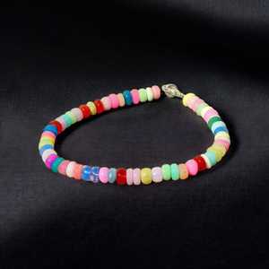Bracelet opale éthiopienne arc-en-ciel 6-8mm perles de pierres précieuses lisses bijoux faits à la main à la mode pour les femmes 2025 choix de Style mondial - Product Image 2