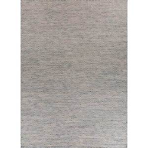 พรมลายเรขาคณิตสีเบจและสีน้ำตาล ทอแบบแบน ทำจากขนสัตว์และวิสโคส สำหรับบ้าน รุ่น ADWV-13047 - Product Image 1