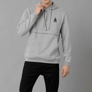 Sudaderas con capucha de media cremallera para hombre de talla grande con diseño único más vendido al por mayor, ropa de calle de alta calidad, sudaderas con capucha de media cremallera para hombre - Product Image 5