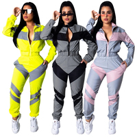 Ensembles de survêtements pour femmes de style urbain, vêtements de sport, ensembles coupe-vent, vente en gros, logo imprimé de haute qualité, ensembles coupe-vent pour femmes