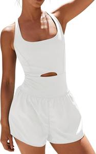 2025 entrenamiento sin costuras gimnasio mamelucos Sexy Racerback Control de barriga sujetador acolchado cómodo correr Yoga sólido flaco - Product Image 6