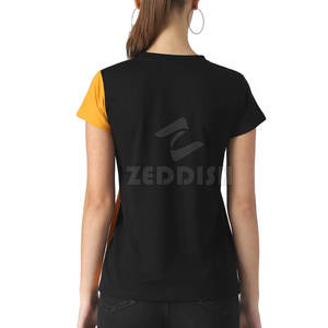 Camiseta de verano personalizada de alta calidad para mujer estilo informal OEM al por mayor en Pakistán con métodos de impresión digital - Product Image 5