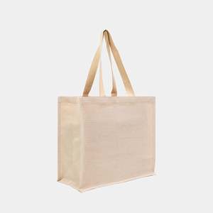 <b>Medium</b> Large Stiffened Juco <b>Bag</b> Webbed Handles Eco-Friendly Fabric Custom Screen Printing Modern Style for Daily Use Advertising - Product Image 1
