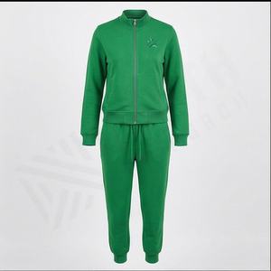 Conjuntos Deportivos de Felpa de Algodón Puro para Mujer, Elegantes, con Etiqueta de Logotipo Personalizable, de Alta Calidad, Suaves y Cálidos para Gimnasio - Product Image 1