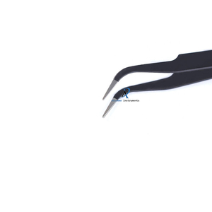 Professional <b>Eyelash</b> Tweezers Lash <b>Applicator</b> Tool Anti-Static Stainless Steel Precision Grip Durable for Salon and Personal Use - Product Image 5