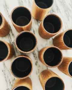 Vaso de madera de alta calidad para el hogar, Hotel, vaso de beber para jugo, tendencia elegante, vaso de cerveza de madera Natural, Decoración de mesa - Product Image 4