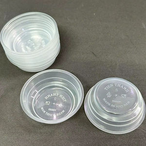 Bol à salade en plastique PET transparent jetable, anti-chute efficace, sécurité alimentaire et prise en charge des commandes OEM/ODM - Product Image 1