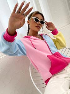 Recién llegado, sudaderas para mujer, 100% algodón, calidad superior, cremallera, mangas largas, tela suave y cómoda, sudaderas para mujer - Product Image 5