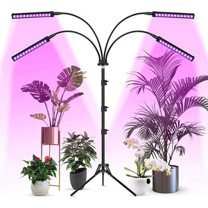 Large 4 Plate Plant Growth LED Strip <b>Light</b> Remote Control <b>Timer</b> Stand COB Chip 3000K Color Temperature Indoor Bloom IP65 - Product Image 5