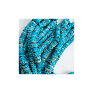 Vente en gros 7-10mm perles Heishi à facettes en marcassite de qualité supérieure couleur rose forme de niveau 14 pouces fabrication de bijoux pierres précieuses brutes - Product Image 4