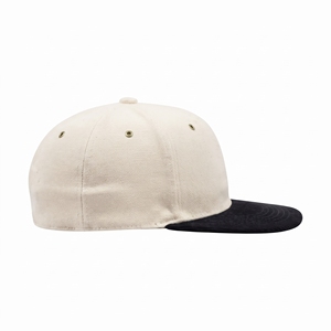 Casquette de baseball unisexe adulte en toile épaisse à visière plate, couleur unie, avec visière contrastante, ajustée, décontractée, toutes saisons - Product Image 4
