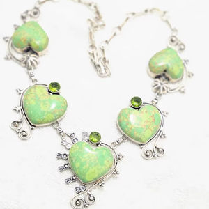 Collar de plata esterlina Navajo de estilo Vintage más vendido hecho a mano con Turquesa natural azul y joyería única de latón - Product Image 5