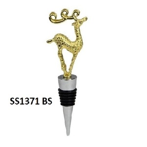 ที่ปิดขวดไวน์ทำจากทองเหลืองพร้อมโลโก้และการออกแบบที่กำหนดเองได้ - Product Image 4