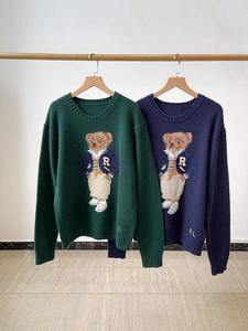 Suéter TIXOM Otoño-Invierno Versátil Tipo Polo con Nuevo Diseño de Oso de Dibujos Animados Bordado, Estilo Holgado y Casual con Animal - Product Image 5