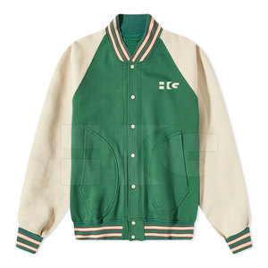 Custom Design High Quality Stand Collar Winter Letterman <b>Jackets</b> Casual Wear <b>Men</b> <b>Long</b> Sleeve - Product Image 1