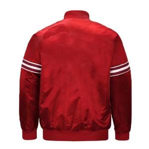 Letterman Varsity Vestes Corps en satin Manches en satin véritable Vêtements d'hiver Veste intelligente et élégante pour hommes - Product Image 3