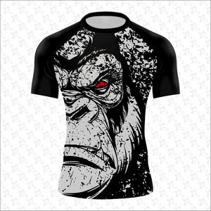 เสื้ออัดพิมพ์แบบกําหนดเองแขนสั้น Oem กีฬาโลโก้ที่กําหนดเองโพลีเอสเตอร์ระเหิดผื่นยามสําหรับผู้ชายที่กําหนดเอง - Product Image 1
