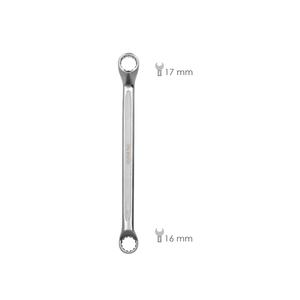 Chiave a Stella Plus Offset in Acciaio Cromo Vanadio 16x17 DIN 838 - Product Image 2