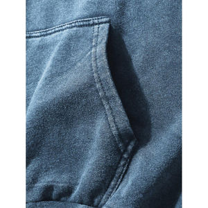 Hiver Nouvelle Arrivée Sports Logo Boxy Oversized String Hood Vintage Hoodie 100% Cotton High Quality Hoodies for Men Top Quality - Product Image 5