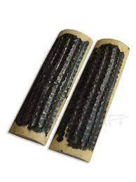 Mango de cuchillo de hueso de camello de la mejor calidad, estilo de cuerno teñido con talla de animales, mayorista directo, color negro de la India - Product Image 3