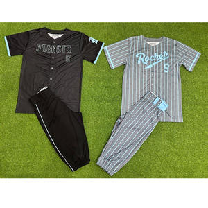 Uniforme de béisbol con logotipo personalizado de la mejor calidad, diseño impreso ligero y transpirable, conjuntos de ropa deportiva de servicio OEM de última llegada - Product Image 4