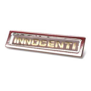 Badge de protection avant Innocenti pour moto Lambretta J50/Cento/J125 modèles 3 vitesses, garniture chromée - Product Image 3