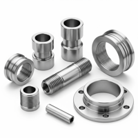 Pièces usinées CNC en acier inoxydable OEM, SS316, SS304, brides, bagues, manchons, colliers, entretoises, goupilles filetées, arbres, prix de gros bon marché