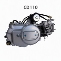 Motor Horizontal HJ110 de 110cc, 4 Tiempos, Refrigerado por Aire, Nuevo, para Motocicleta Scooter, Venta al Por Mayor OEM