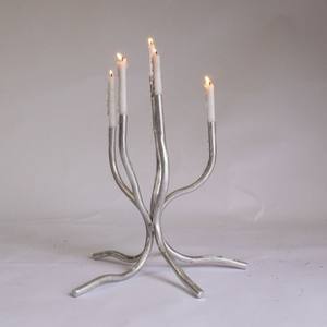 Top Selling Metal Decorative Red <b>Candle</b> Holder Tie Design <b>Dinner</b> Table Decoration High Quality - Product Image 2
