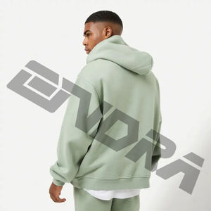 เสื้อมีฮู้ดขนาดใหญ่พิเศษเปิดไหล่ตก/เสื้อวอร์มสีพื้นไซส์ใหญ่พิเศษสำหรับผู้หญิง - Product Image 2