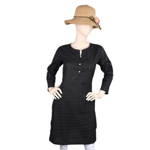 ชุดคุรตีสำหรับผู้หญิง - สีดำ - Product Image 2